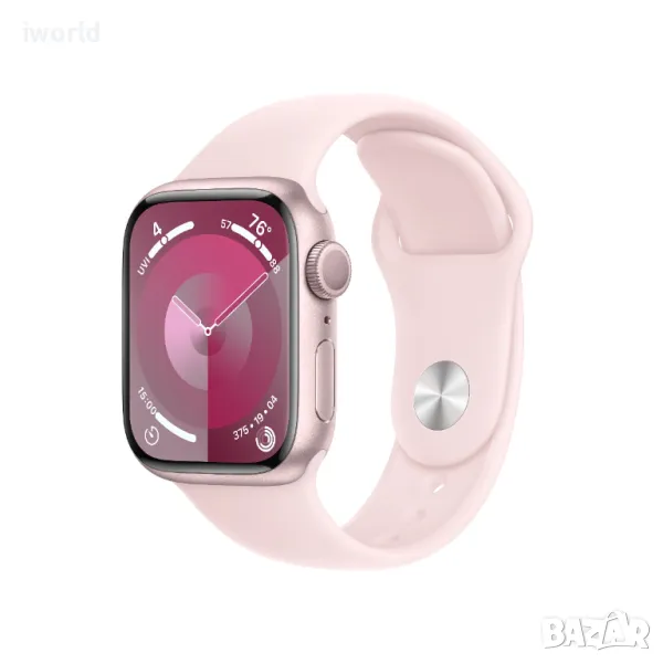 НОВ!❗️ Apple Watch 9 ❗️Лизинг от 26лв/м ❗️ 45mm Pink ❗️ розов Гаранция❗️ GPS, снимка 1