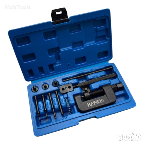 Професионален комплект за разнитване и занитване на вериги HAWEK, снимка 1