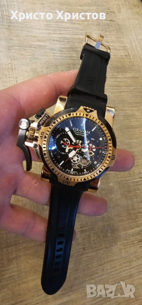 Луксозен мъжки часовник Graham Chronofighter Oversize Limited edition , снимка 1