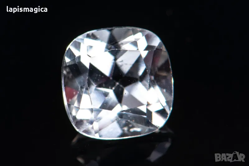 Бял топаз 1.98ct 7mm cushion шлифовка #3, снимка 1