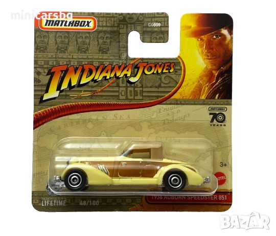 1:64 Метални колички: Auburn Speedster 851 Indiana Jones, снимка 1