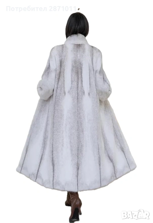 Дамско палто от луксозна изкуствена  кожа, снимка 1
