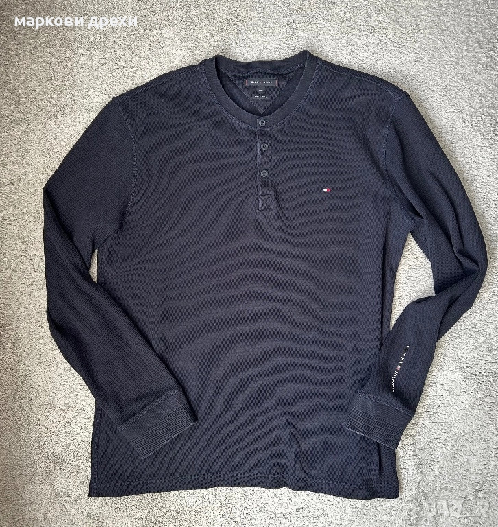TOMMY JEANS  REGULAR WAFFLE HENLEY LONG-SLEEVED TEE XXL, снимка 1