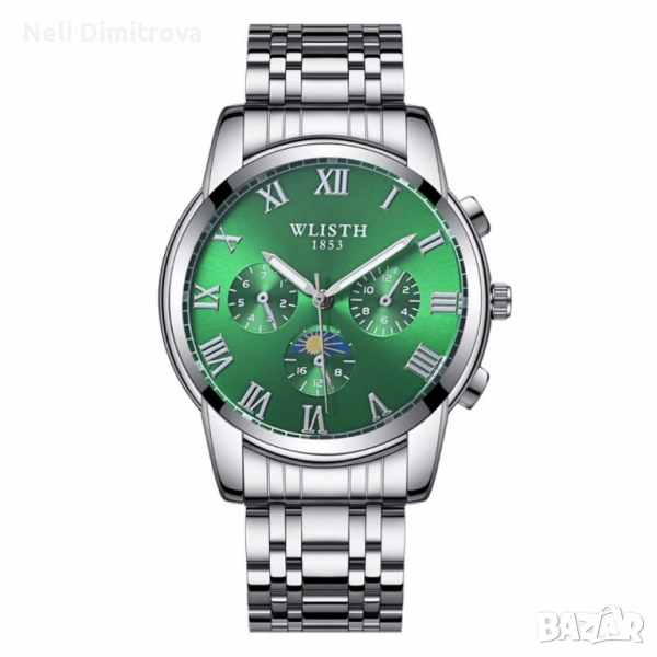 Изискан мъжки бизнес часовник с метален корпус., снимка 1