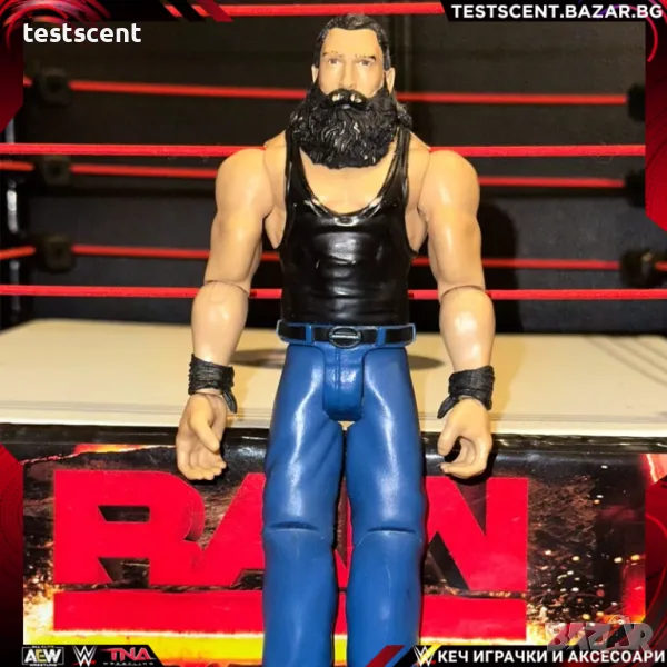 Екшън фигура WWE Luke Harper Brodie Lee mattel figure играчка AEW black, снимка 1