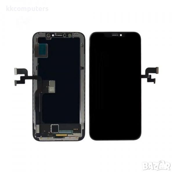 HQ OLED Съвместим LCD Дисплей за iPhone XS 5.8' + Тъч скрийн / Черен / Баркод : 482576, снимка 1