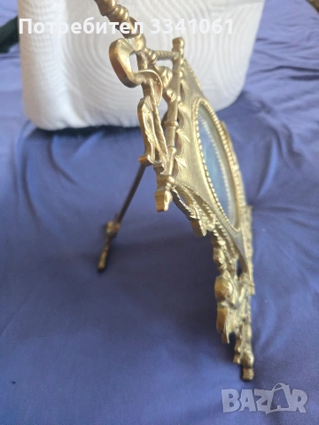 Старо месингово огледало, снимка 4 - Антикварни и старинни предмети - 53697541