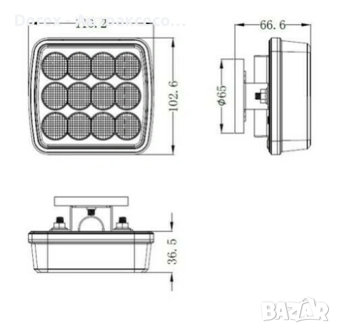 Безжични LED стопове с магнит 12-24V за ремарке, снимка 2 - Аксесоари и консумативи - 53825832