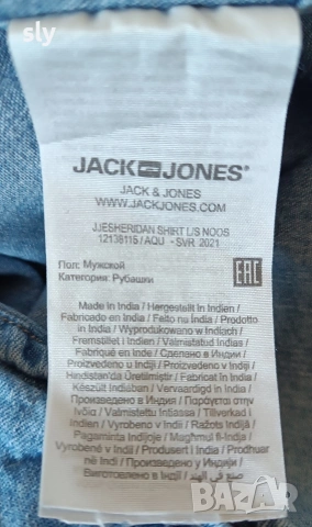 Дънкова риза Jack & Jones , снимка 5 - Ризи - 53802336