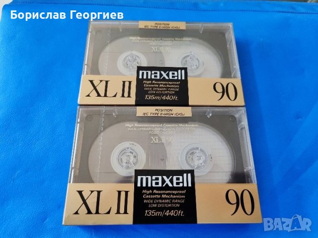 Нови хромни касетки Maxell XL 90 ll, снимка 1 - Аудио касети - 46656069