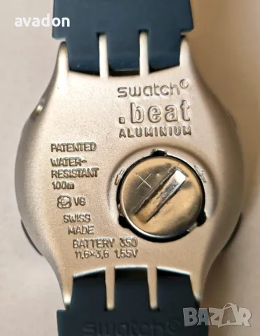 SWATCH BEAT ALOUMINIUM Swiss Made wr 100m, снимка 6 - Мъжки - 48892613