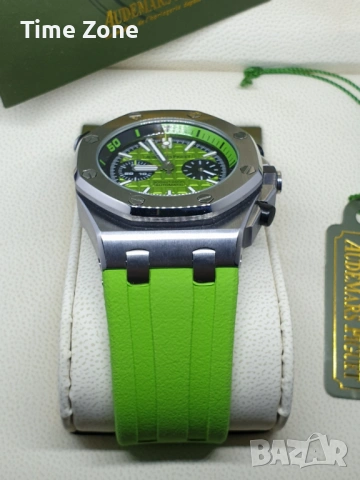 Audemars Piguet Royal Oak Offshore Diver Chronograph 42mm Steel Green Dial Различни Цветове, снимка 7 - Мъжки - 54045129