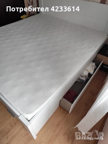 Спалня 180/200 с матрак , снимка 4 - Спални и легла - 54180510