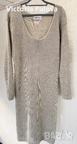 RUNDHOLZ дизайнерска ленена плетена рокля/туника, снимка 11 - Рокли - 53728841