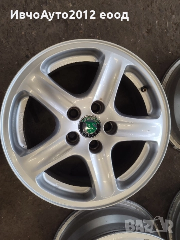 Алуминиеви джанти 15 skoda fabia roomster rapid, снимка 5 - Гуми и джанти - 52375584