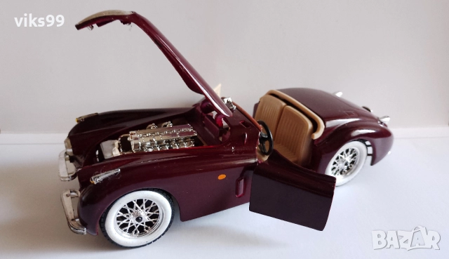 Bburago Jaguar XK 120 Roadster 1951 - Мащаб 1:24, снимка 2 - Колекции - 51441988