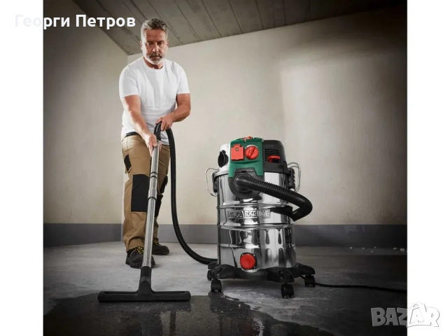 Индустриална Прахосмукачка Parkside 1500w за мокро и сухо почистване, снимка 3 - Прахосмукачки - 52770521