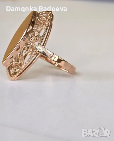 СССР златен пръстен проба 583 14 карата, снимка 2 - Пръстени - 49783412