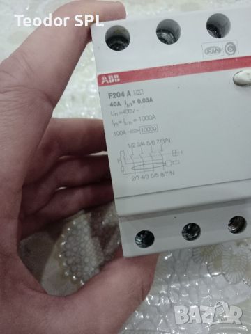 3 фазна Дефектнотокова защита ABB F204

, снимка 7 - Други - 46419894