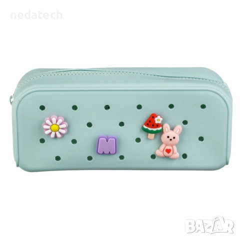 Силиконов несесер, Син, 21,5x7x9 см.