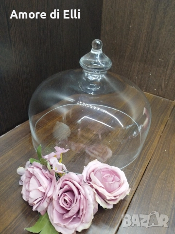 Луксозен стъклен капак Rosenthal – Фино кристално стъкло, снимка 2 - Прибори за хранене, готвене и сервиране - 53918212