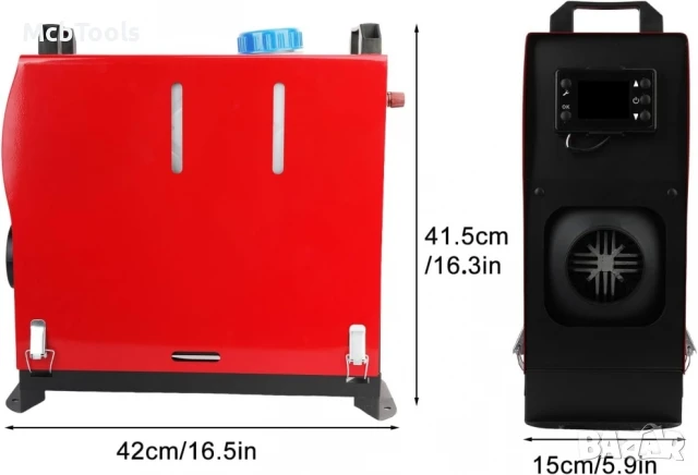 Суха преносима дизелова печка 5kw 12V/24V за каравана кемпер къмпинг и др., снимка 4 - Аксесоари и консумативи - 51256405