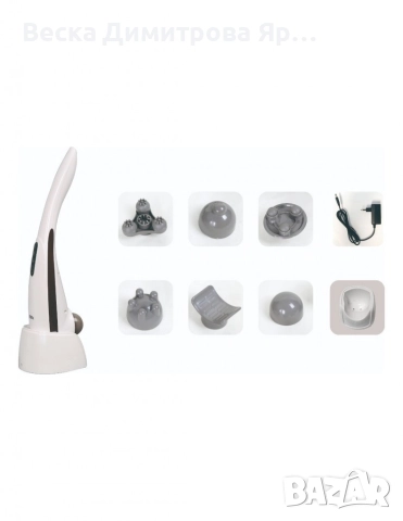 Ръчен масажор Oliver Voltz – 12W, 4 режима, 5 нива на интензивност и 5 сменяеми глави, снимка 3 - Масажори - 52793897