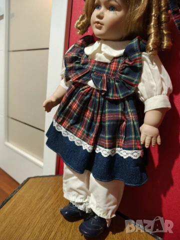 Стара голяма порцеланова кукла , снимка 3 - Колекции - 52171071