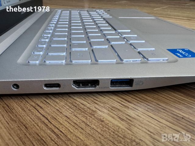 Acer Swift`Core i3-1115G4/8GB RAM/256GB SSD/Full HD IPS/Бат 14ч/Подсветка, снимка 6 - Лаптопи за дома - 45842532