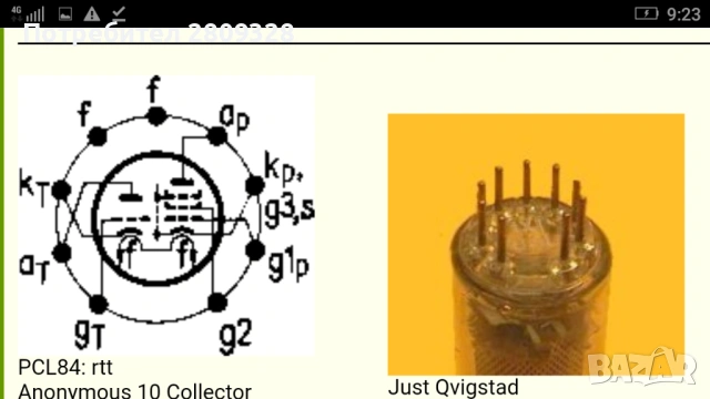 PCL84 електронна вакумна лампа, снимка 4 - Друга електроника - 53896150