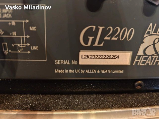   Allen Heath GL 2200 32/4/2+ кейс, снимка 6 - Ресийвъри, усилватели, смесителни пултове - 27101280