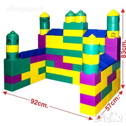 Конструктор – строител с големи части /500802/ Състои се от 104 елемента , снимка 4 - Конструктори - 52672992