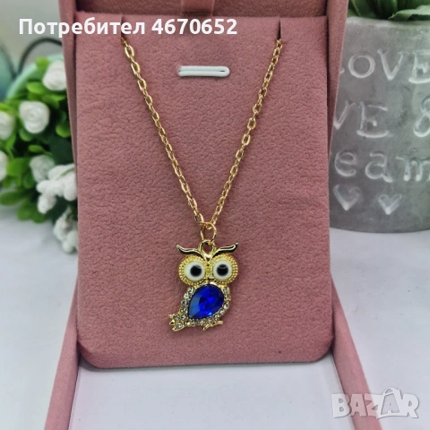 Колие Бухал златисто колие, снимка 3 - Колиета, медальони, синджири - 53134615