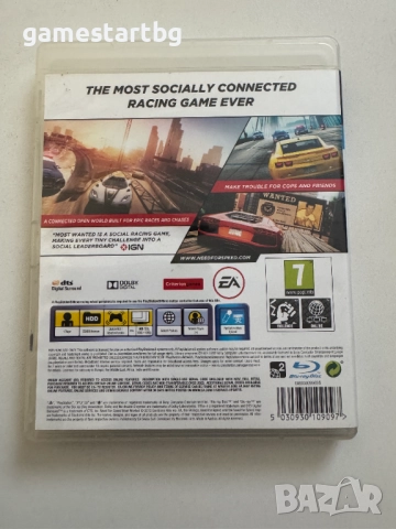 Need For Speed Most Wanted 2012 за Playstation 3(PS3), снимка 2 - Игри за PlayStation - 52913749