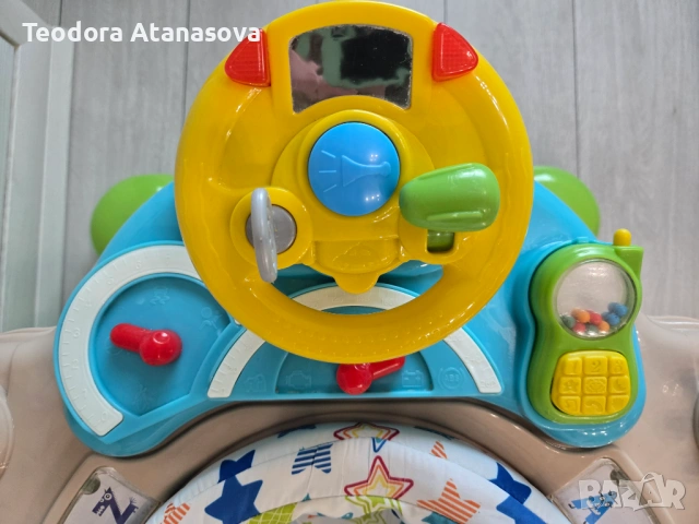 Проходилка 4 в 1 "Джоя Лукс" Звездички Chipolino, снимка 5 - Проходилки - 54175495