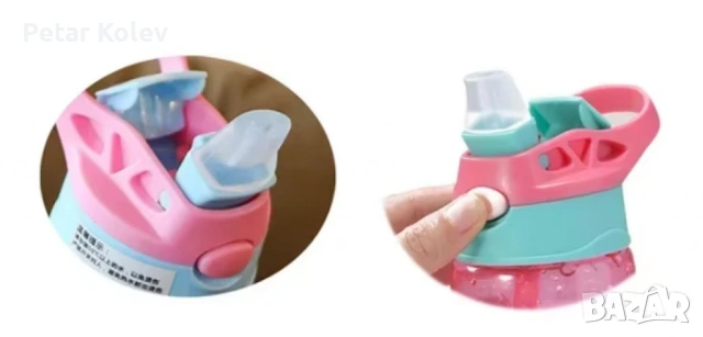 Детска бутилка за вода със сламка 480мл, снимка 4 - Други - 53401444