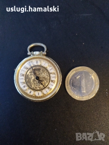 Швейцарски джобен часовник, снимка 2 - Антикварни и старинни предмети - 52615523