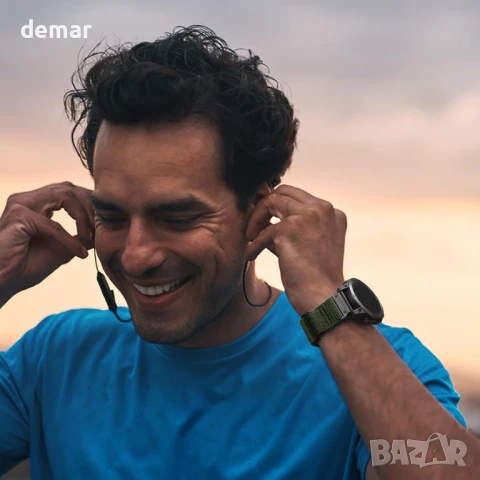 Каишка за часовник Bandletic 22 мм, съвместима с Garmin Fenix 6 Pro - Fenix 7/6/8/5, зелена, снимка 9 - Каишки за часовници - 51104951