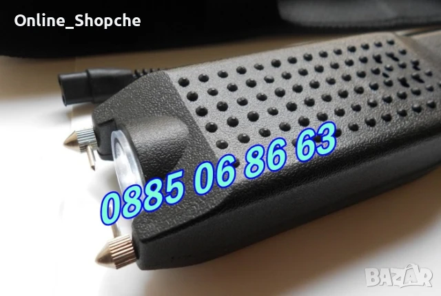 Голям Мощен електрошок WS-802 с алармен сигнал и фенер, снимка 2 - Екипировка - 50494365