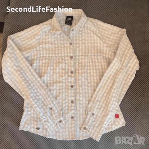 Дамска синя риза с дълъг ръкав Adidas Clima365 с копчета размер М Nano Tex