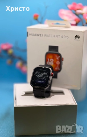 Смарт часовник HUAWEI Watch Fit 4 Pro, Black , снимка 2 - Смарт часовници - 54273766
