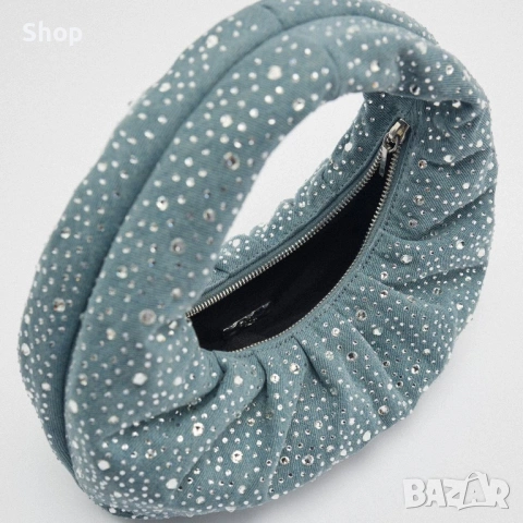 👛 Чанта с камъни на Zara, снимка 3 - Чанти - 53813339