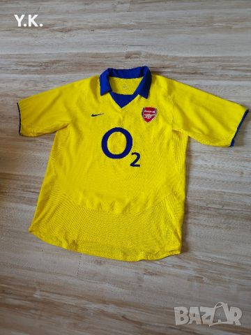 Оригинална мъжка тениска Nike x F.C. Arsenal / Season 03-04 (Away), снимка 2 - Тениски - 46155650