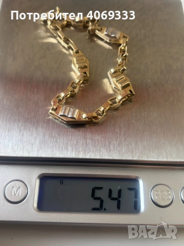 Златни гривни 14карата и ланец , снимка 12 - Гривни - 53666346