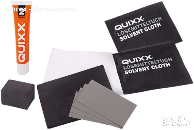 QUIXX Paint Chip Repair Kit - за отстраняване на драскотини и следи от летящи камъни, снимка 2 - Аксесоари и консумативи - 53736348
