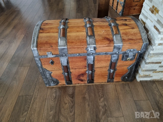 Стар дървен сандък/ракла/скрин, снимка 10 - Антикварни и старинни предмети - 52384755