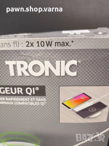 Безжично зарядно устройство Tronic QI – НОВО, снимка 3 - Безжични зарядни - 50458235