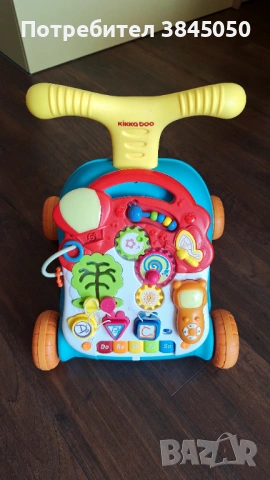 Walk'N'Learn KikkaBoo Проходилка 2в1 - бизиборд масичка