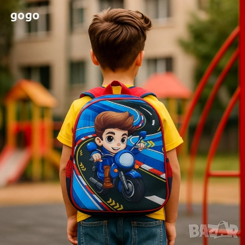 Детски ранички с цветни герои – стил и удобство за училище и игри, снимка 5 - Раници - 51157016