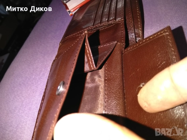 MEXX марков портфейл нов естествена кожа 120х95мм, снимка 5 - Портфейли, портмонета - 51720494